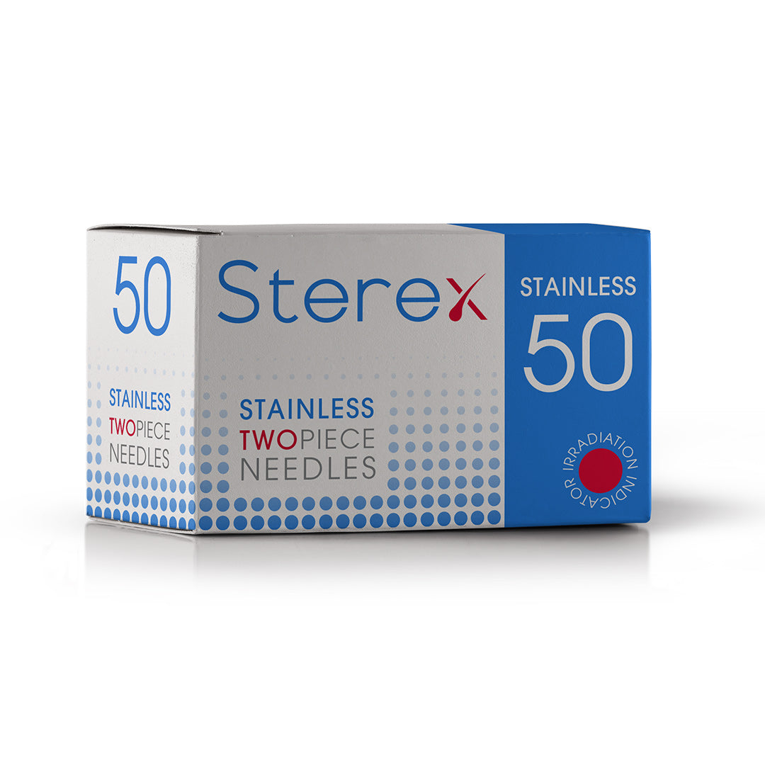 Sterex Stainless Steel TwoPiece Needles - F3S Short