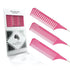 VELLEN HAIR - Premium Tail Comb Set - Pink [DEL]