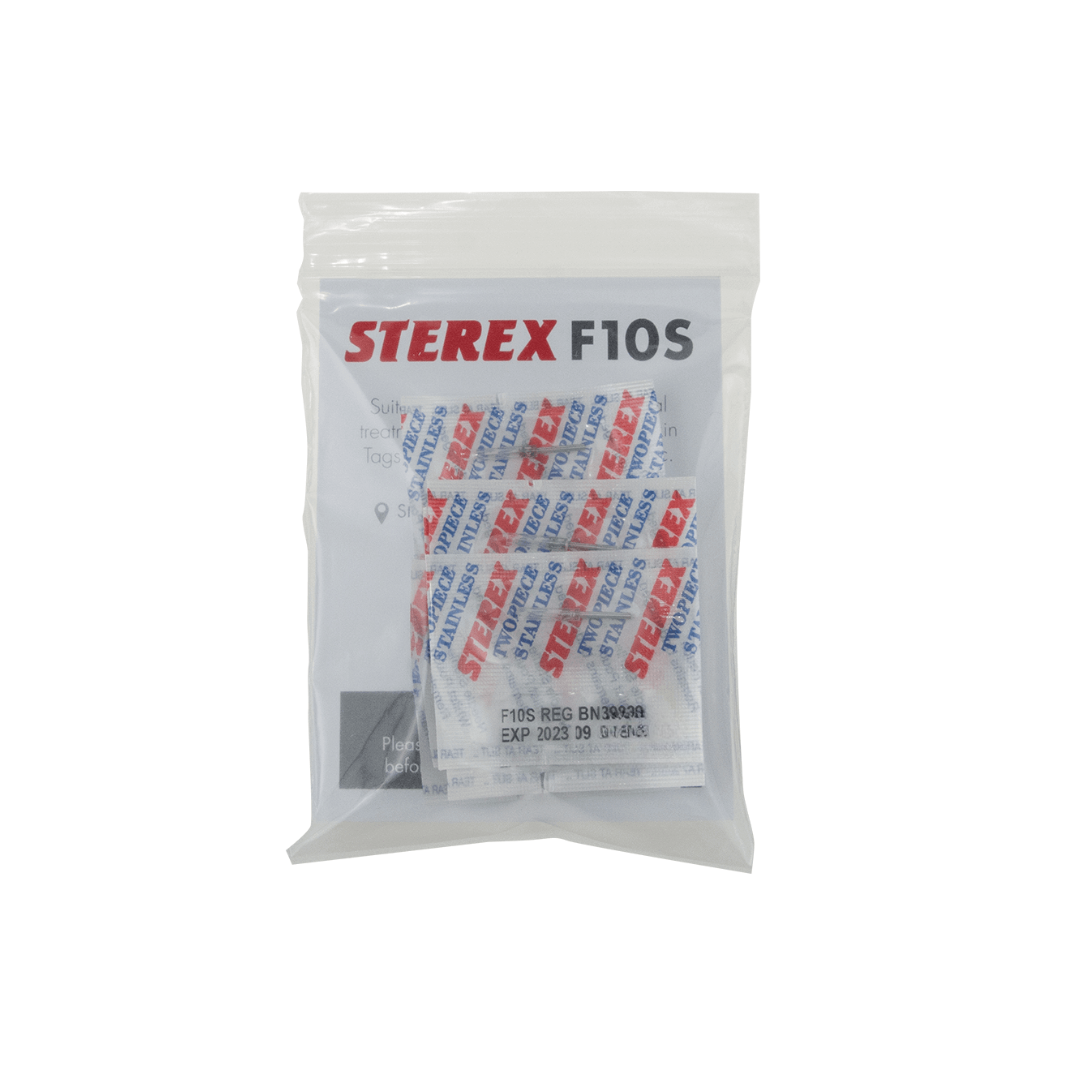 Sterex Stainless Steel TwoPiece Needles - F10S Regular