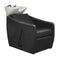 Malibu Shampoo Unit BLACK UPHOLSTERY- White Basin