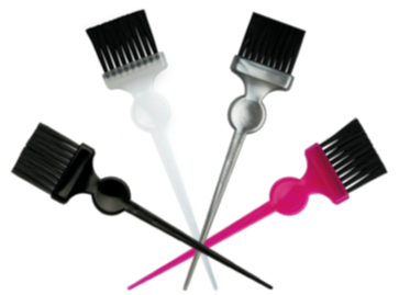 Termix Tint Brush Set of 4 Black Bristles Small