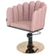 Penelope Dusty Pink Chair - GOLD Disc Hydraulic