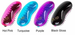 DUOO 2 in 1 Detangler Brush - Hot Pink with Black Bristles