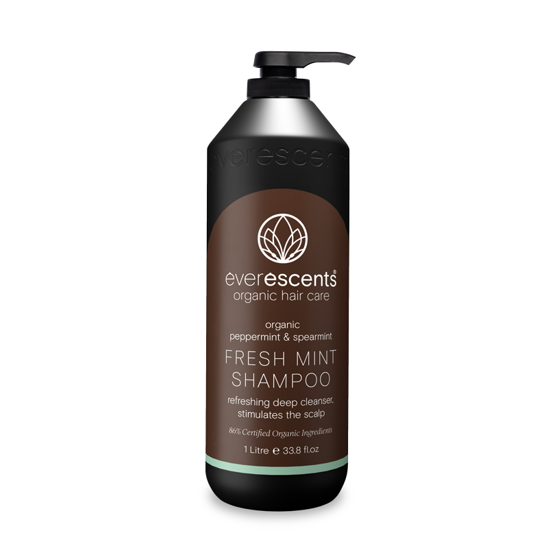 EverEscents Organic Fresh Mint Shampoo 1Ltr