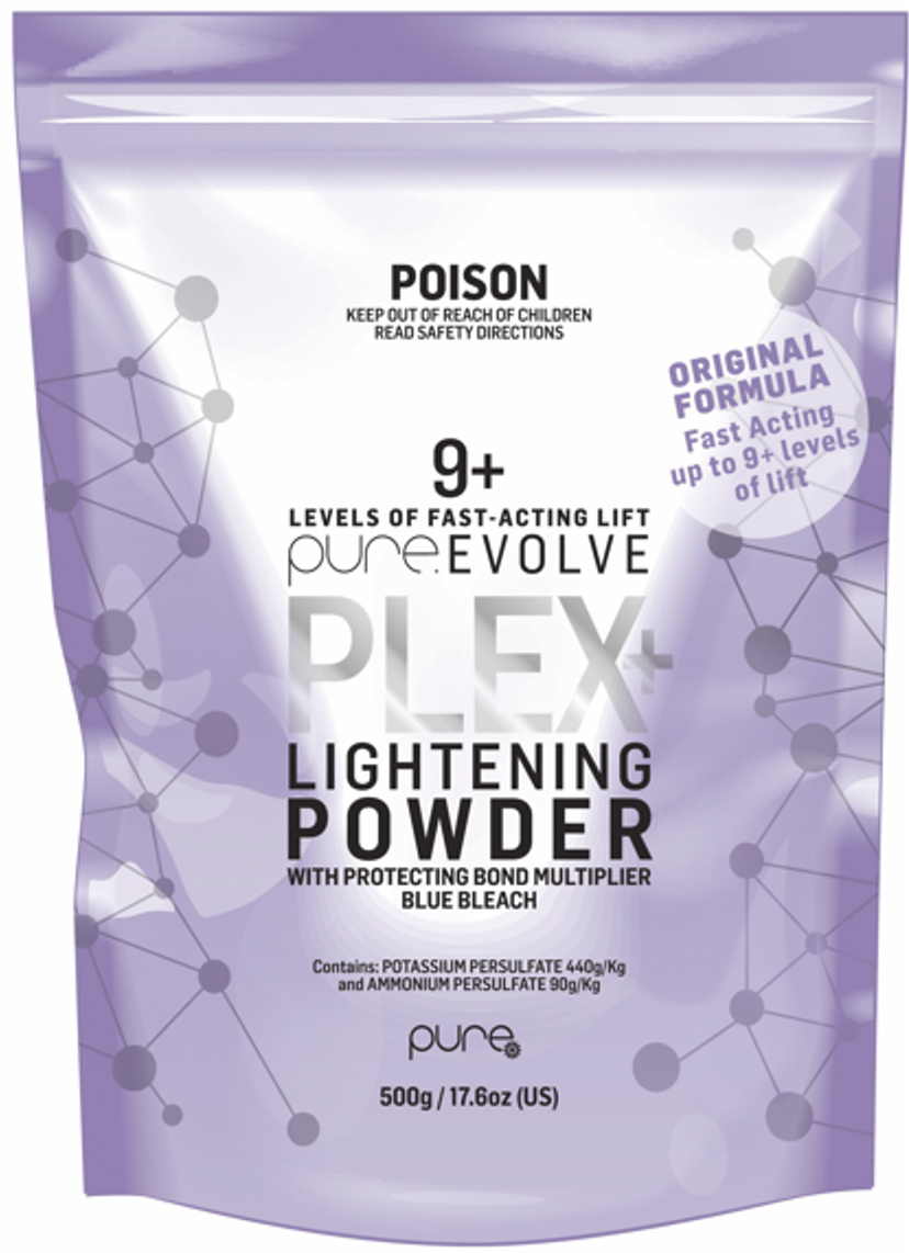 PURE Plex Blue Bleach Lightening Powder 500g