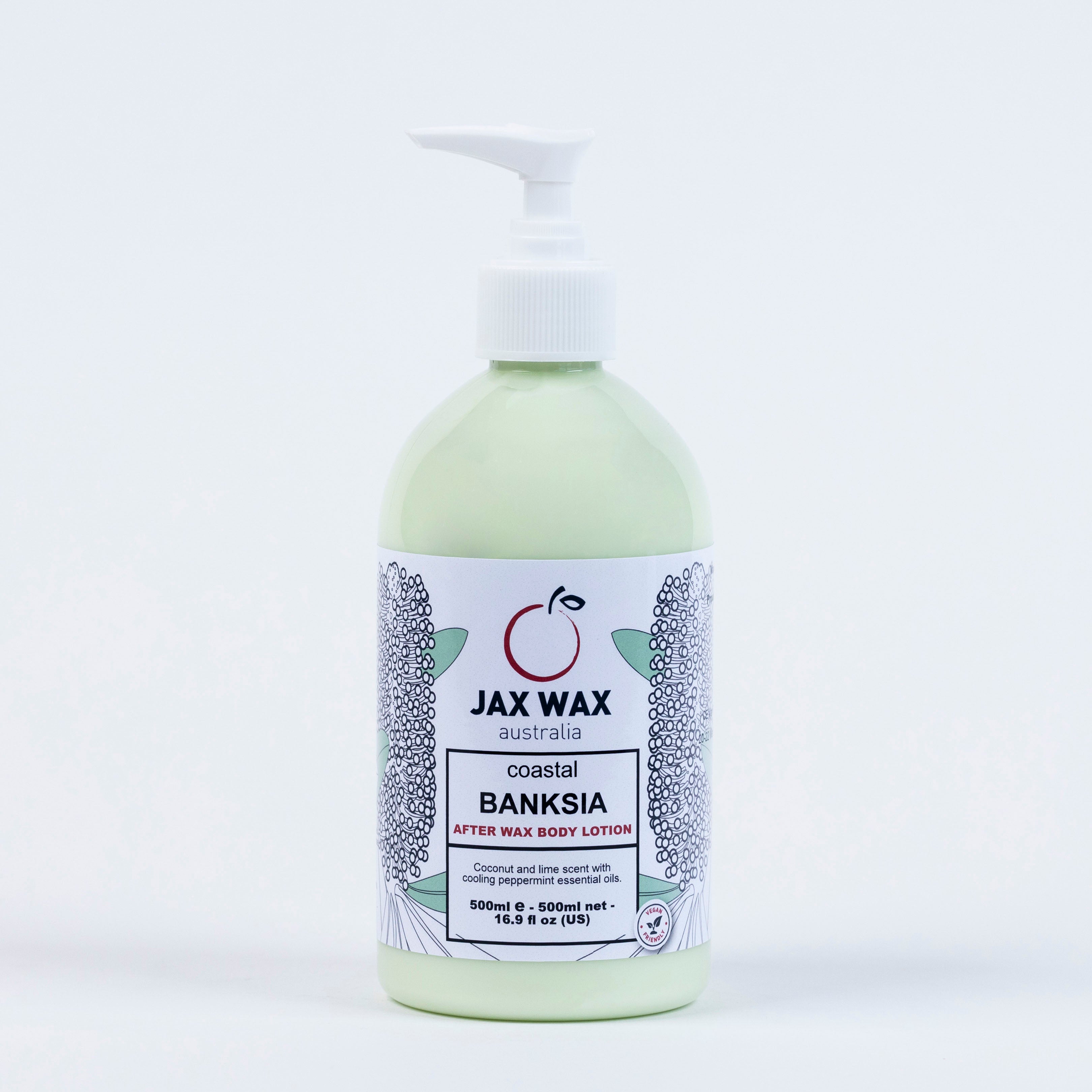 Jax Wax Coastal Banksia After Wax Body Lotion Pump 500ml