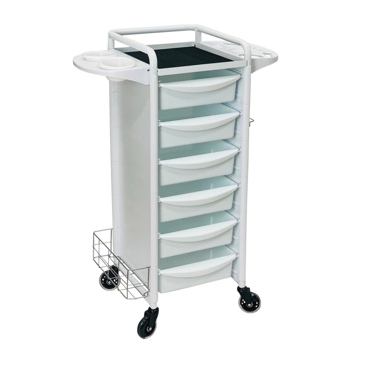 Jasper White 6 Drawer Salon Beauty Trolley - White