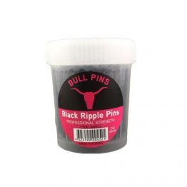 Bull Pins Ripple Pins Black 50mm 250g Tub