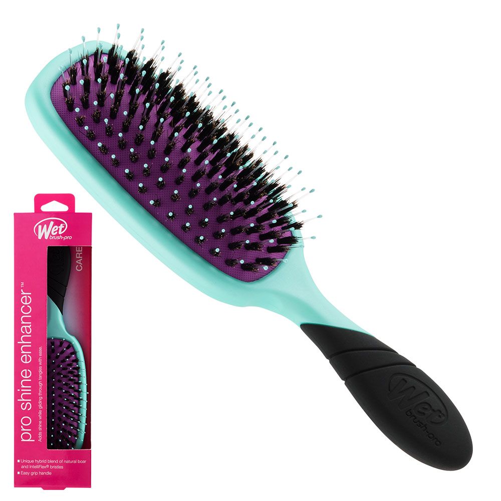 WetBrush Pro Shine Enhancer Boar Bristle  - Purist Blue