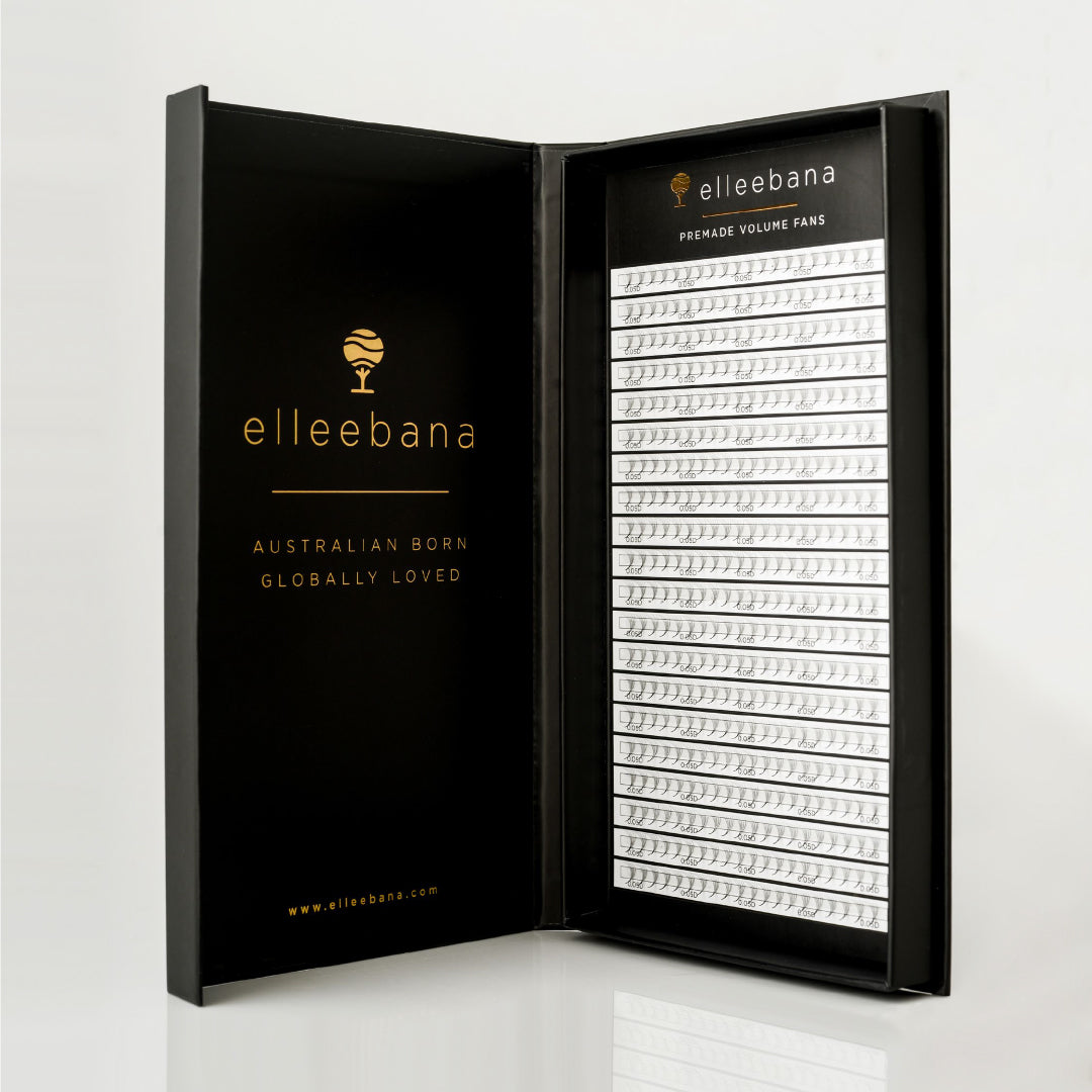 Elleebana D 4D 0.05 13mm Volume Lash Extensions Trays 400 fans