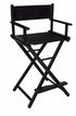 Rose Portable Make Up Chair - Black