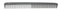 Leader Carbon #283 X-Long Cutting Comb Wide Teeth - 223mm