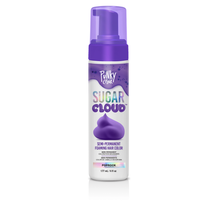 Punky Sugar Cloud Foaming Hair Color Purple 177ml - Poprock