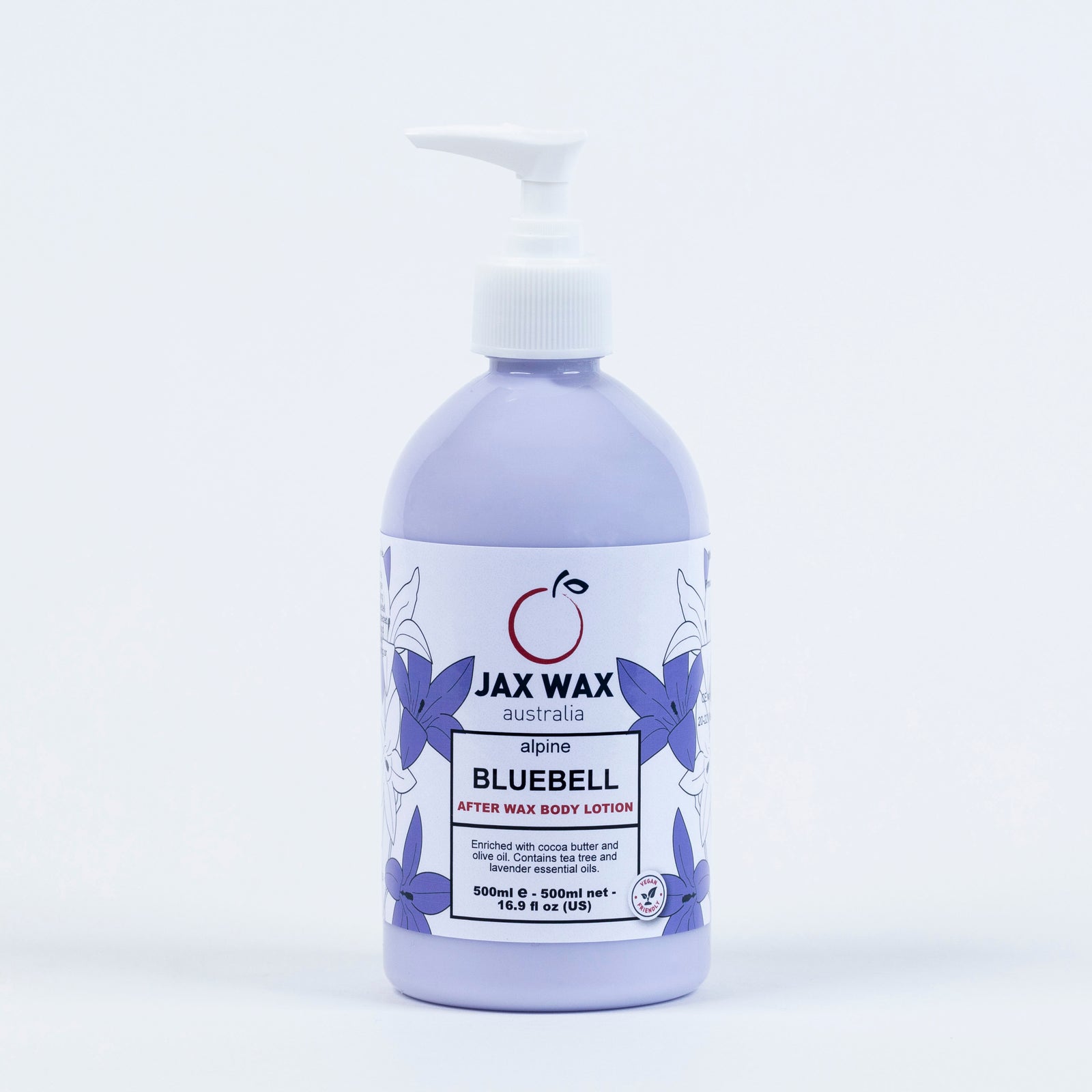 Jax Wax Alpine Bluebell After Wax Body Lotion Pump 500ml