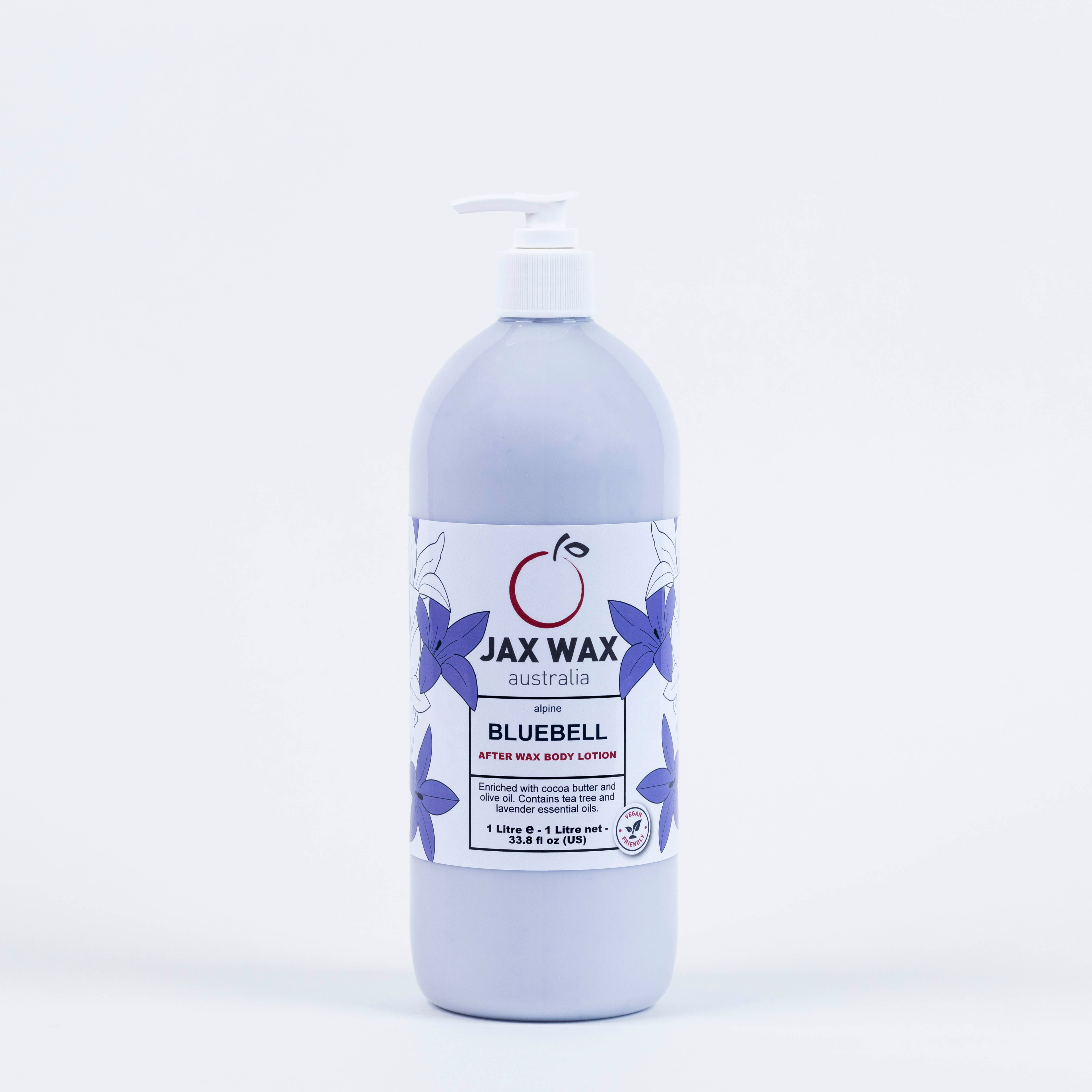 Jax Wax Alpine Bluebell After Wax Body Lotion 1ltr