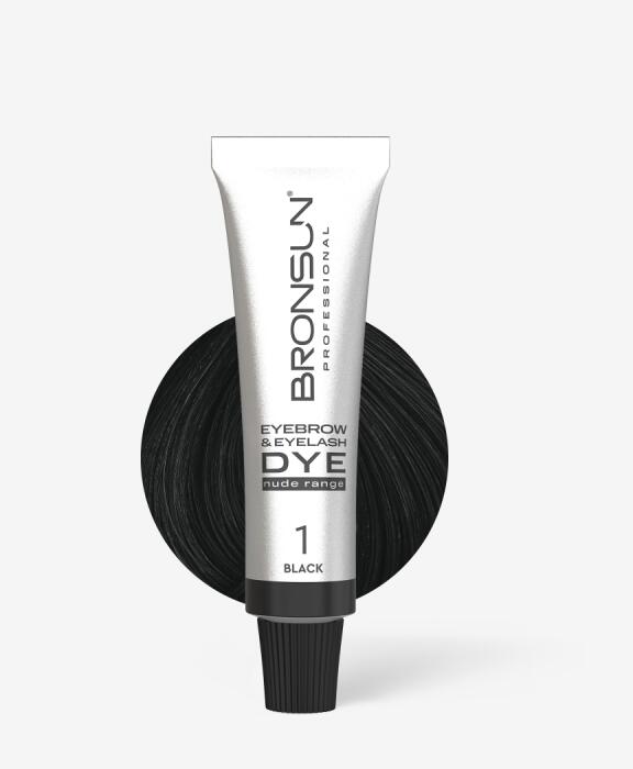 Bronsun Eyebrow and Eyelash Nude Dye Black #1 15 ml