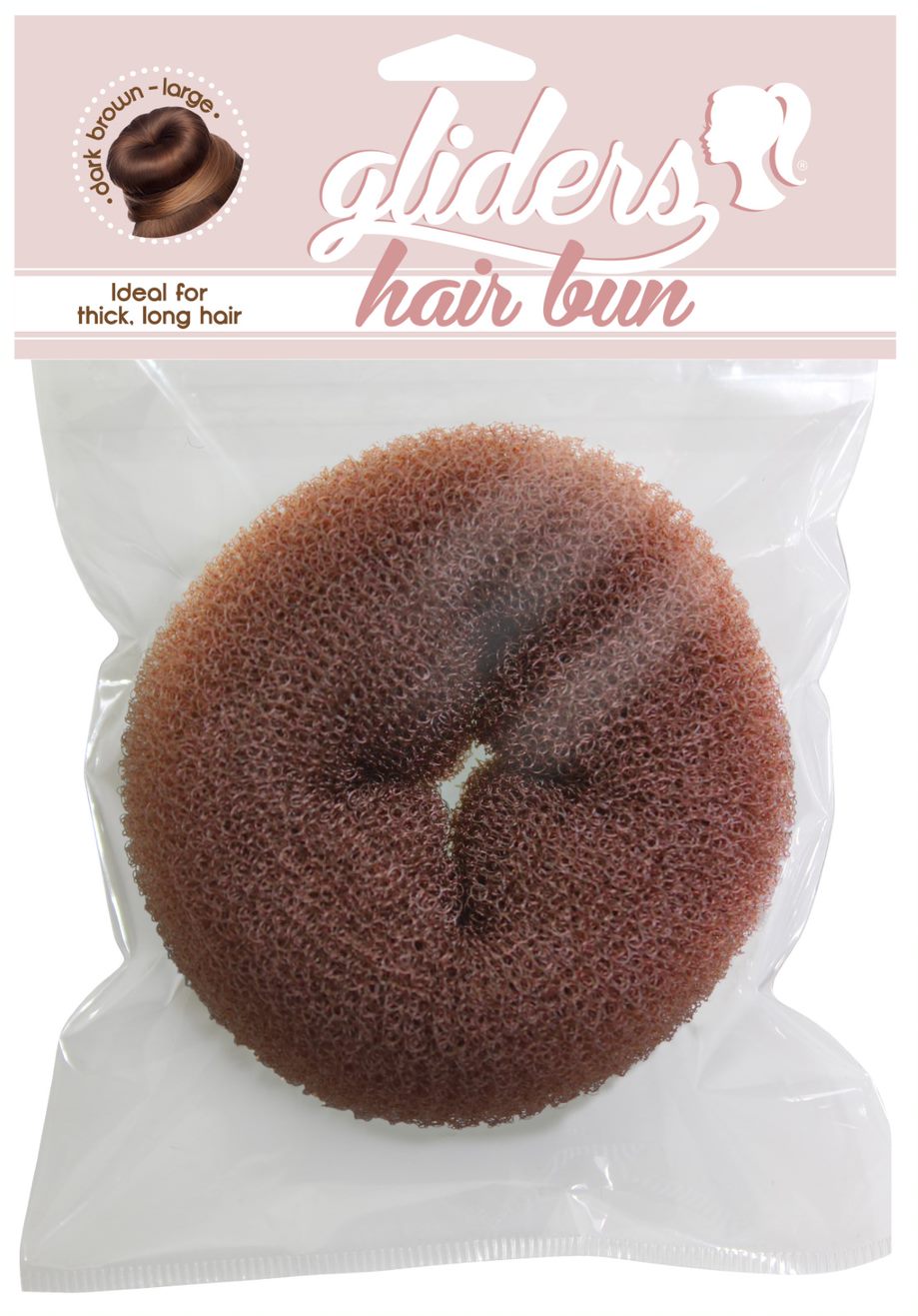 Gliders Hair Buns 1pc Large Dark Brown [OOS]