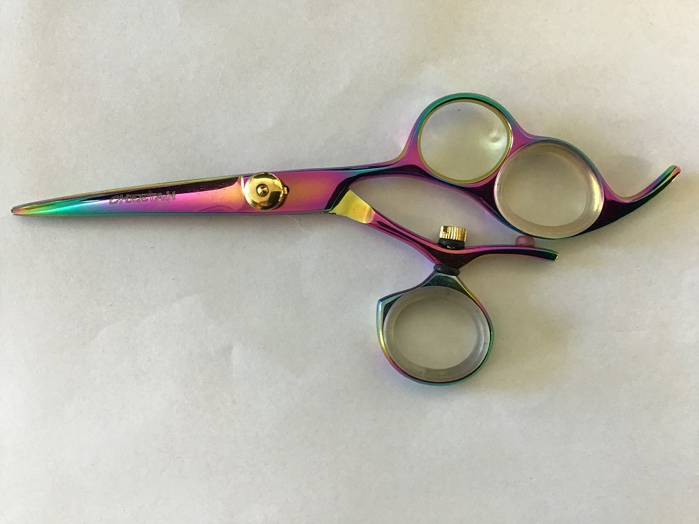 ks155 cheetah scissor Kaleidoscope finish