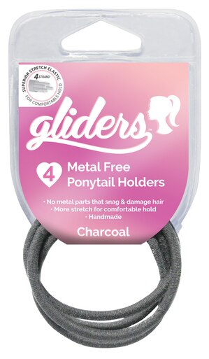 Gliders Metal Free Charcoal 4pc [DEL]