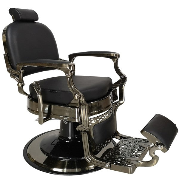 Barber Chair - Havana - Black Upholstery
