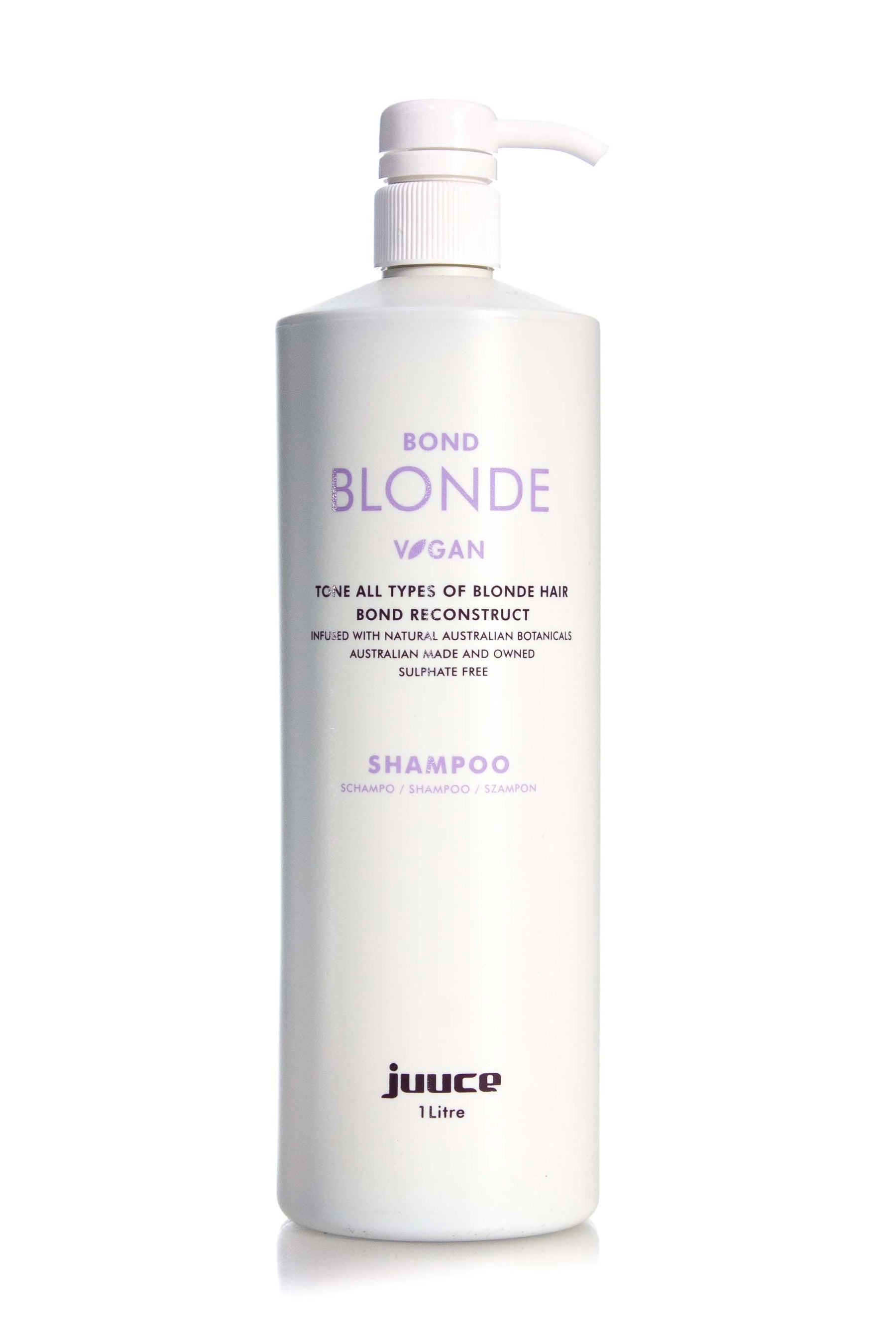 Juuce BOND BLONDE SHAMPOO 1LT (previously ultra blonde)