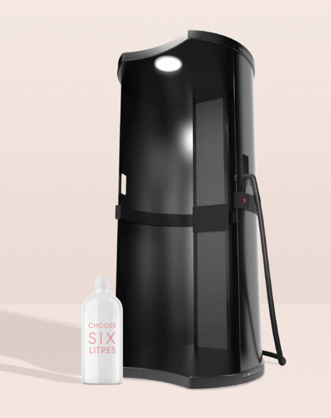 MineTan Master Esthetician Spray Tan Booth Kit, Includes: All in One Booth, 6x1ltr