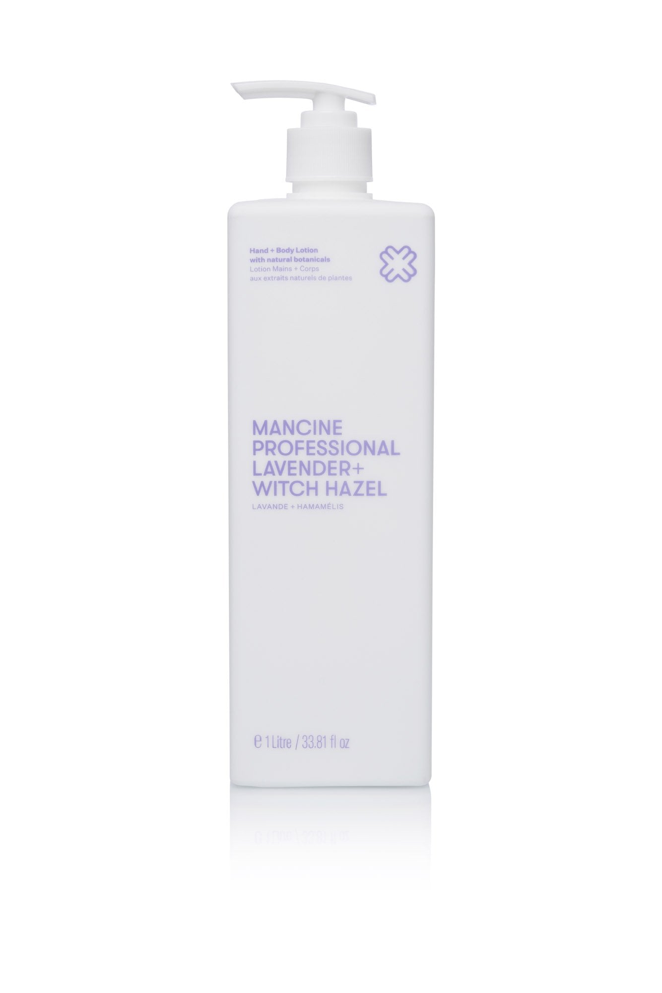 Mancine Hand & Body Lotion: Lavender & Witch-Hazel 1 litre