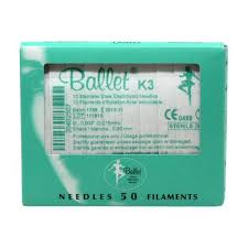 Ballet Needles K3 Stainless Steel 50pk