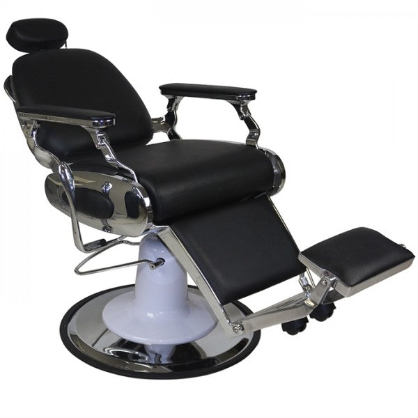 Barber Chair - Detroit - Black Upholstery