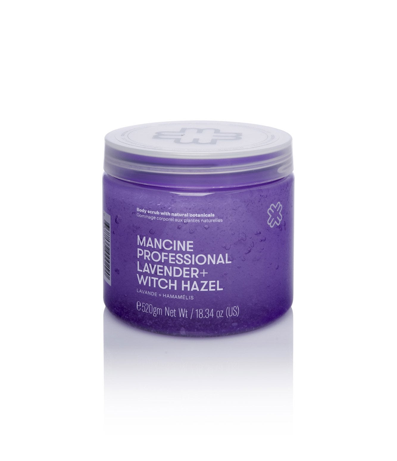 Mancine Hot Salt Body Scrub: Lavender & Witch-Hazel 520g