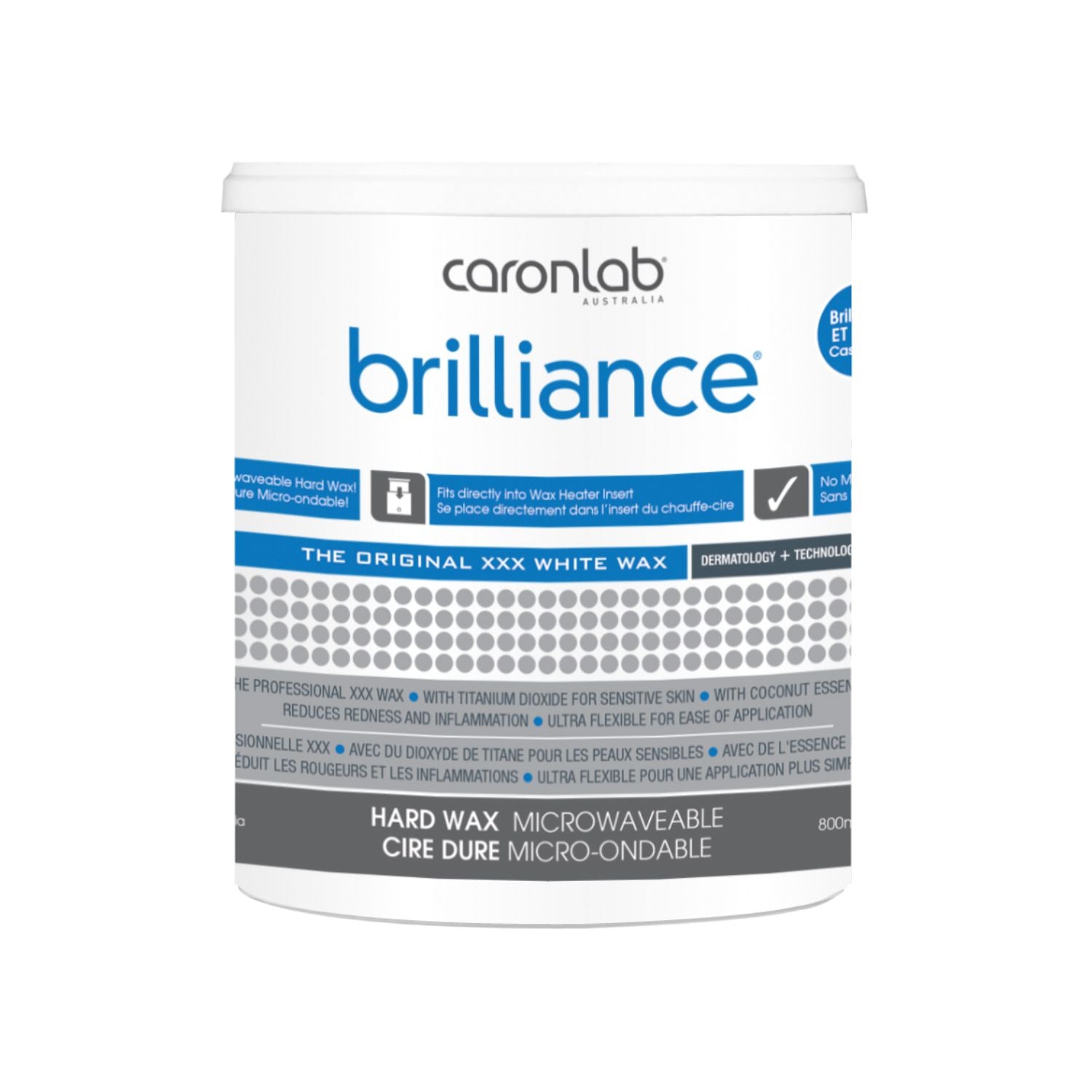 Caronlab Brilliance Hard Wax - Microwaveable 800g