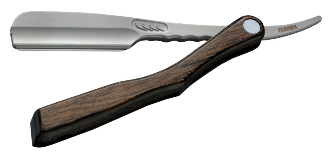 Feather Professional Artist Club SS Razor With Scotch Wood Handle