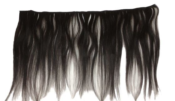 AMW 30cm Long Hair Weft 30 cm long x 50cm wide - Level 1 (Black)