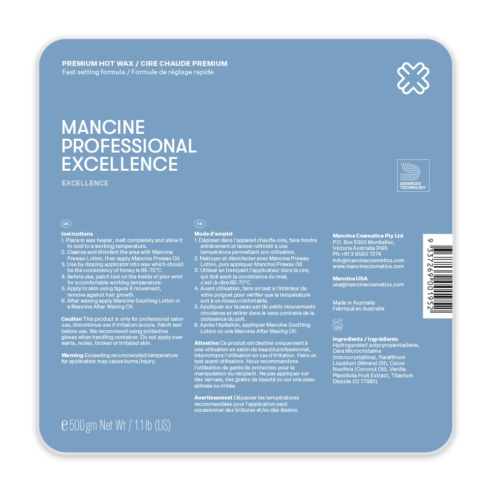 Mancine EXCELLENCE HOT WAX 500gm