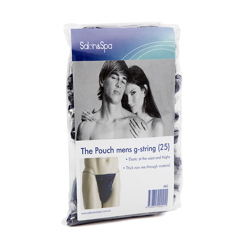Salon & Spa THE POUCH (MEN G-STRING with Elastic) 25pk