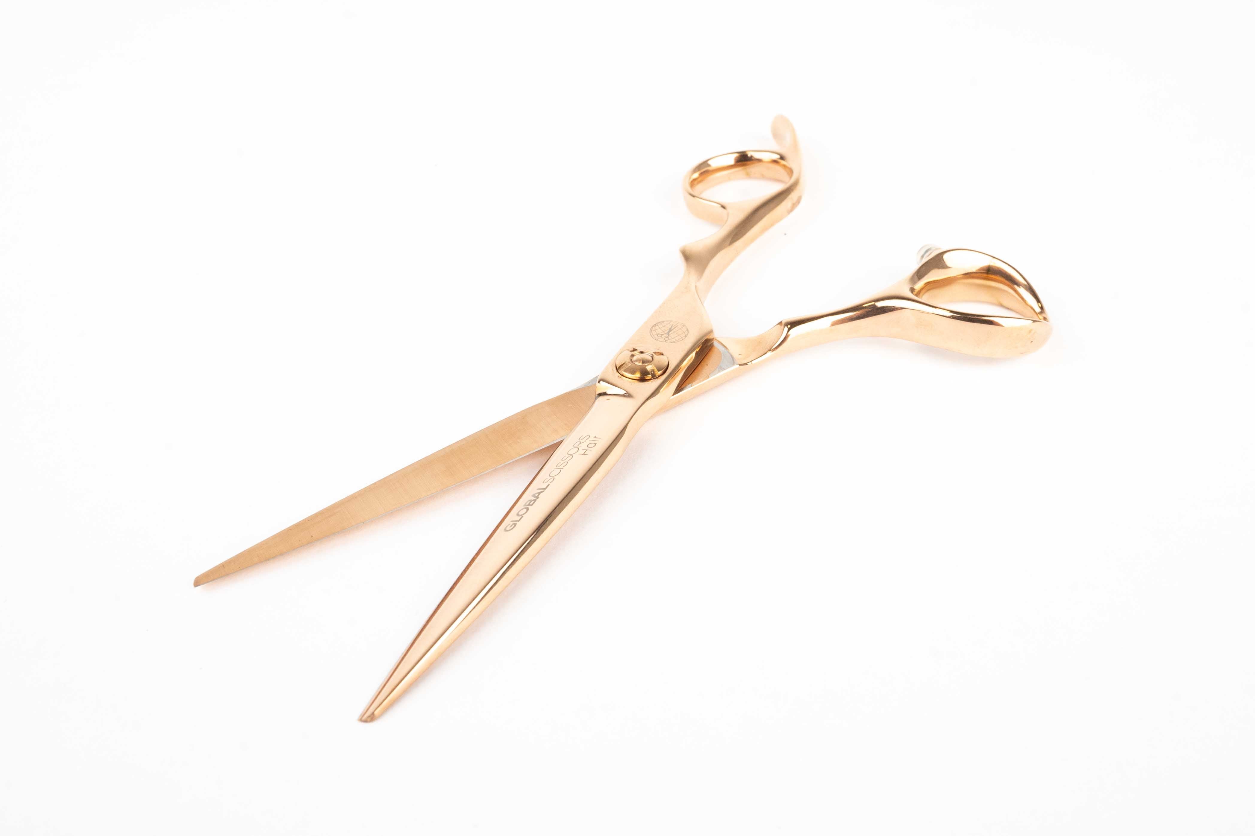 Global Scissors Indiana Light Rose Gold 6 inch Cutting Scissor