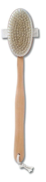 Bath brush pure bristle timber handle H/S - Heat