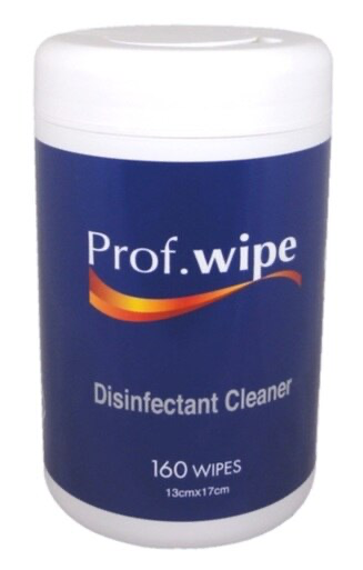 AMW Prof.wipe Disinfectant Wipes 13cm x 17cm 160pk
