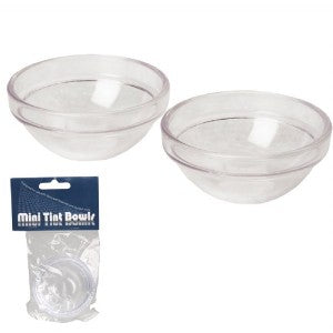 Hairwell Clear Mini Tint Bowls - 2pc