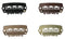 AMW Hair Weft Clips pack of 10 - Light Brown