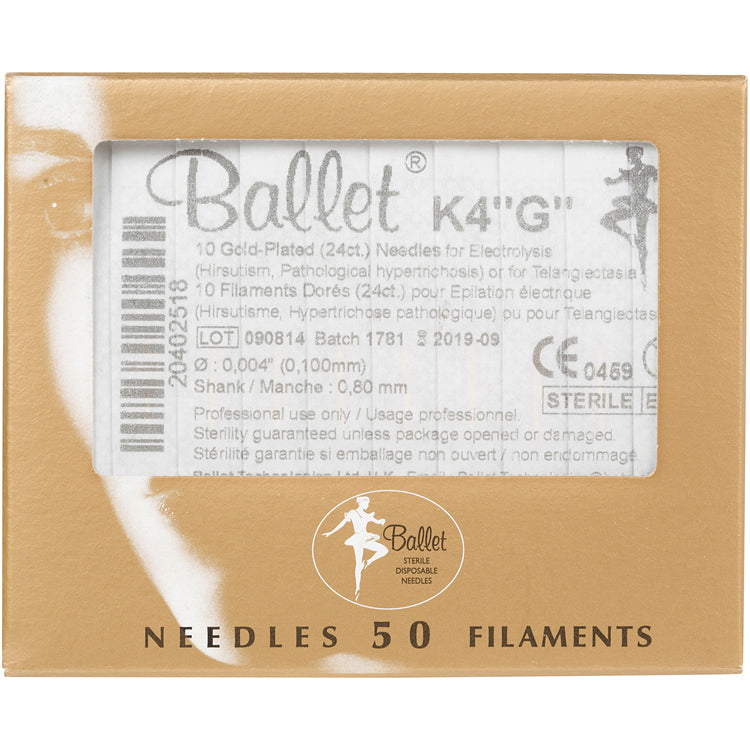 Ballet Gold Plated Needles K4 50pk