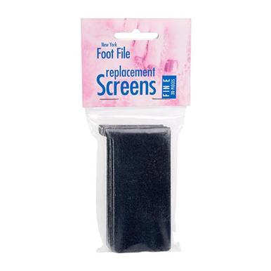 Salon & Spa New York Foot File Replacement Screens Fine 20 Pack