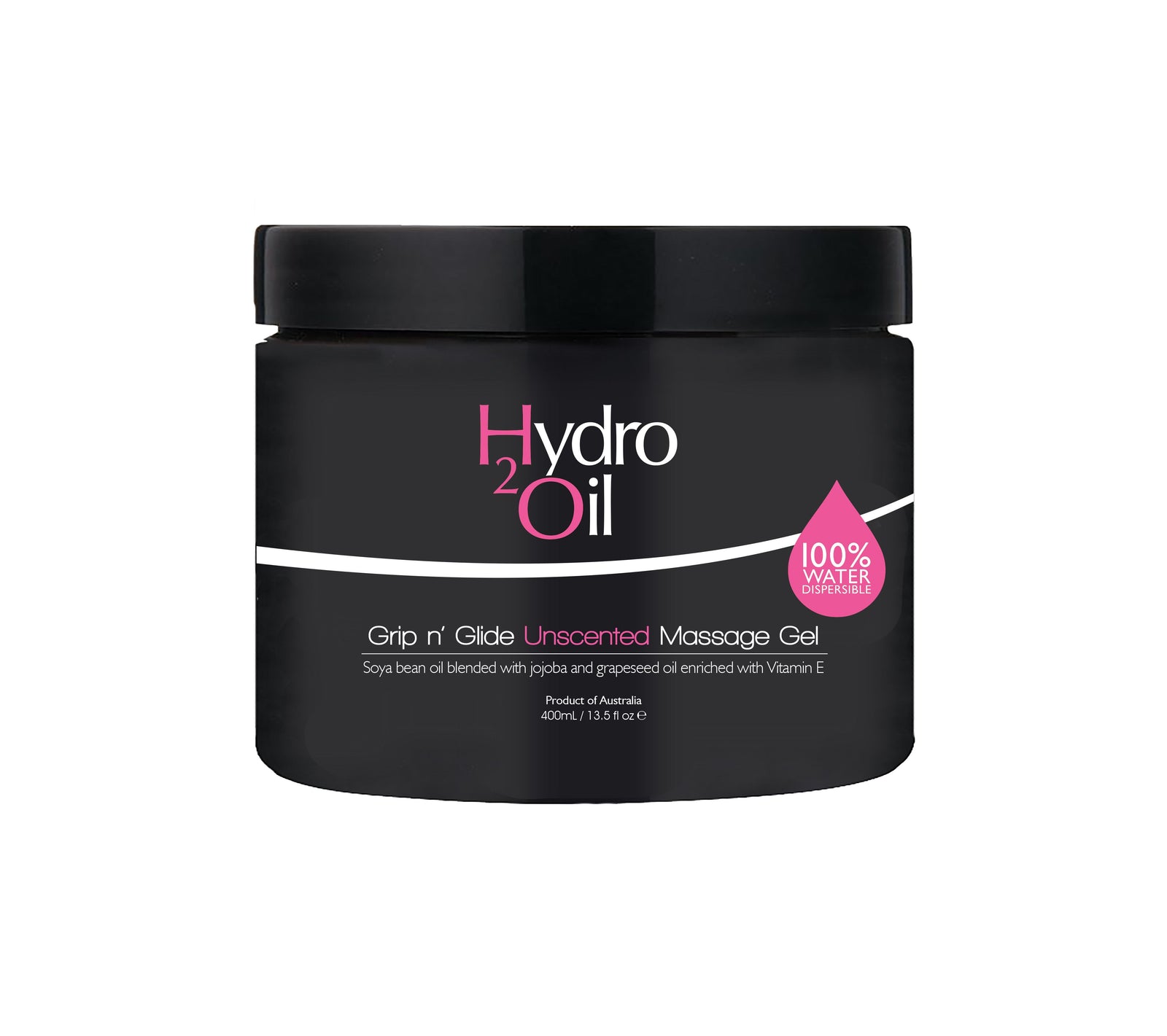 Hydro 2 Oil Grip 'n' Glide Massage Gel - Unscented 400ml