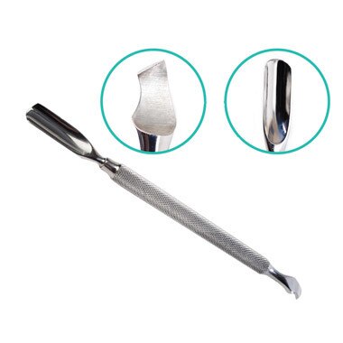 HAWLEY STAINLESS STEEL CUTICLE KNIFE & PUSHER