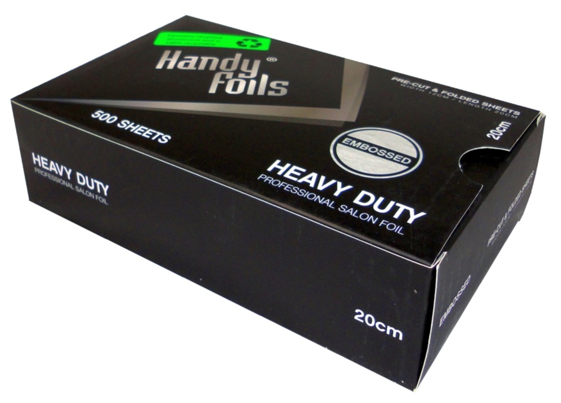 Handy Foils Heavy Duty Pre-cut Embossed 500 sheets 1.4cm fold 20cm long