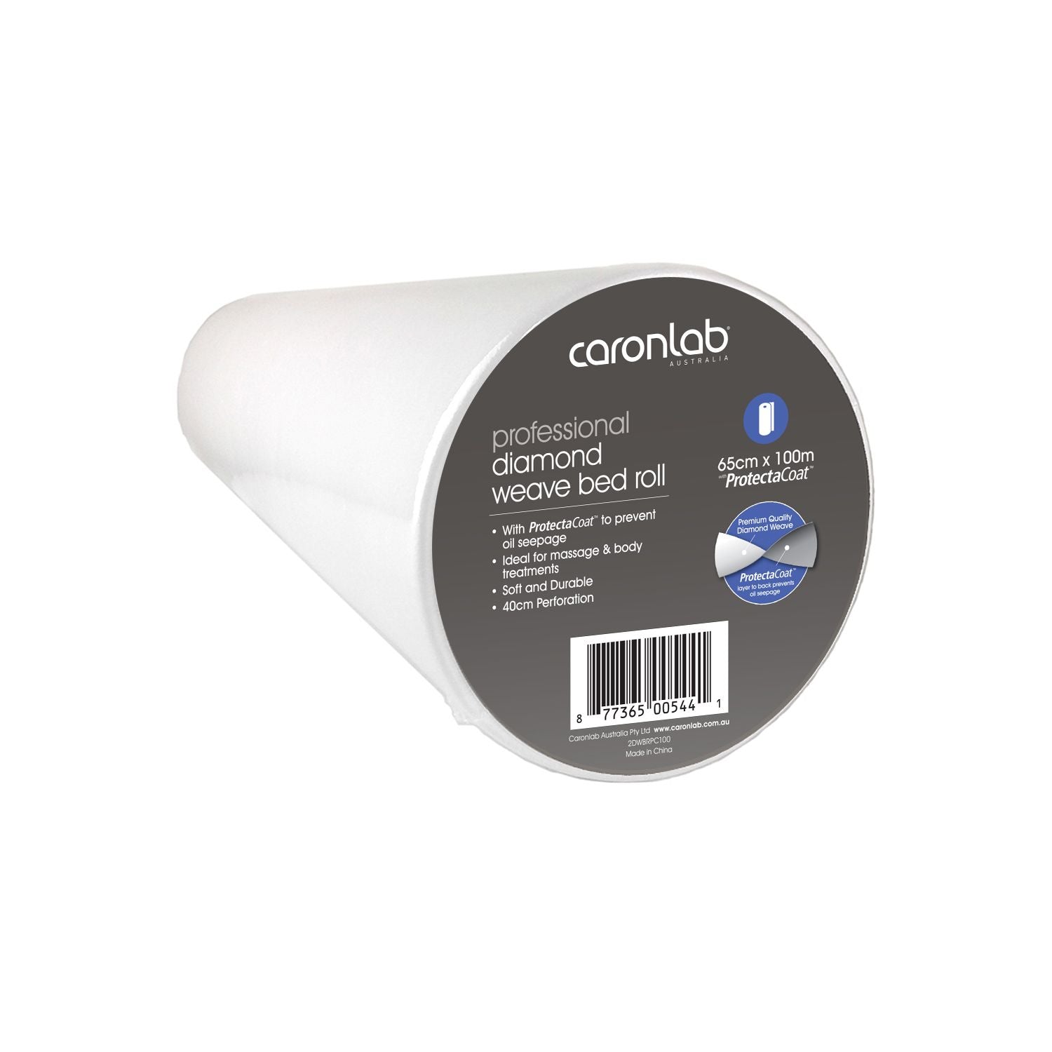 Caronlab Diamond Weave Bed Roll with Protectacoat (65cm perforation) 65cm x 100mt