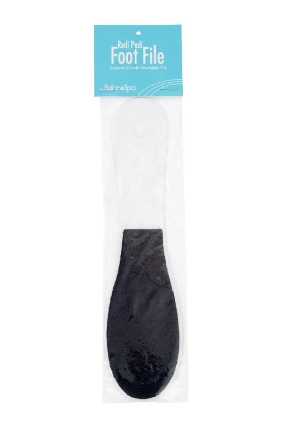 Salon & Spa REDI PEDI FOOT FILE Plastic Re-useable Paddle Shaped Pedicure File