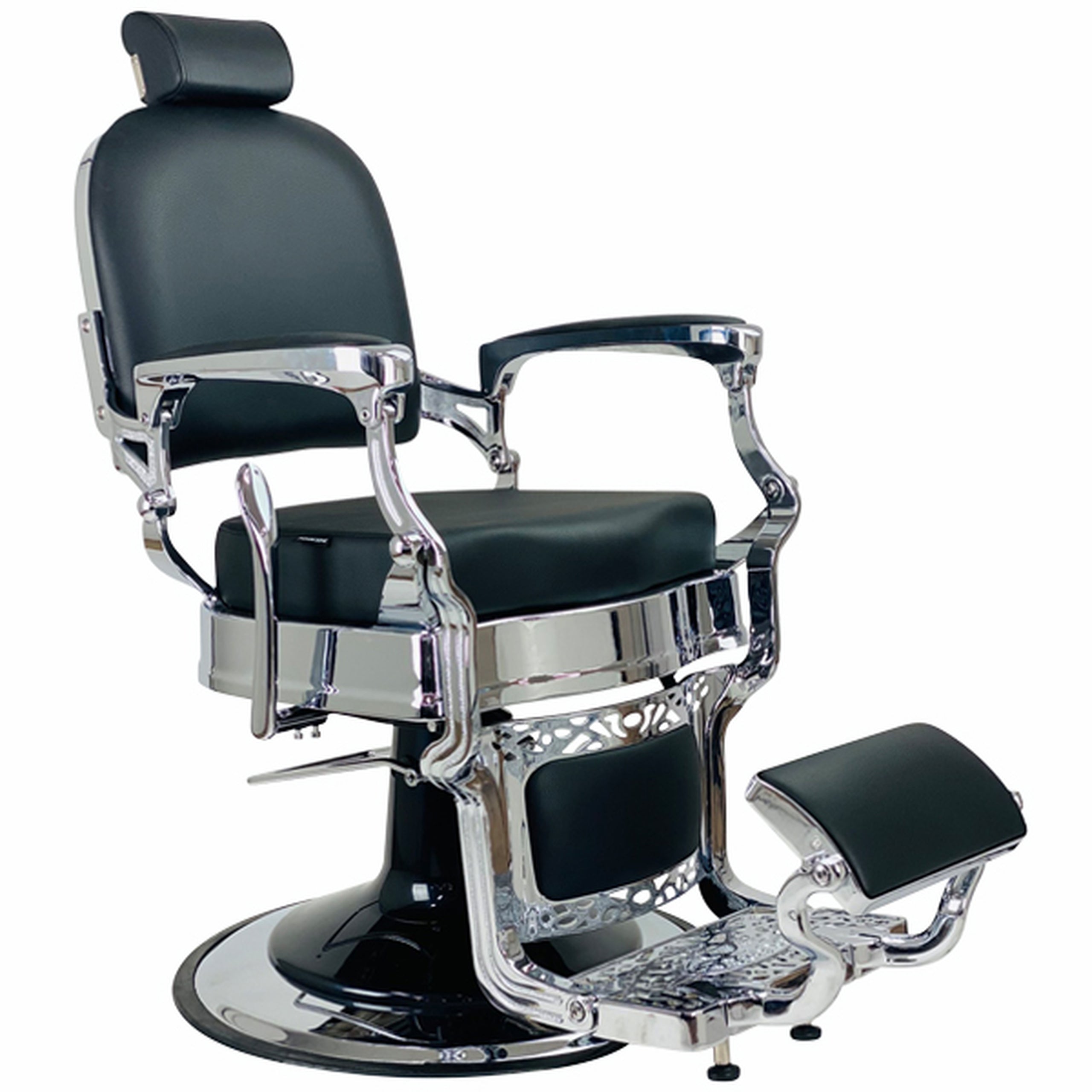 Havana Barber Chair - Black - Chrome