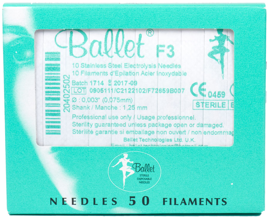 Ballet Stainless Steel F3 Needles 50pk