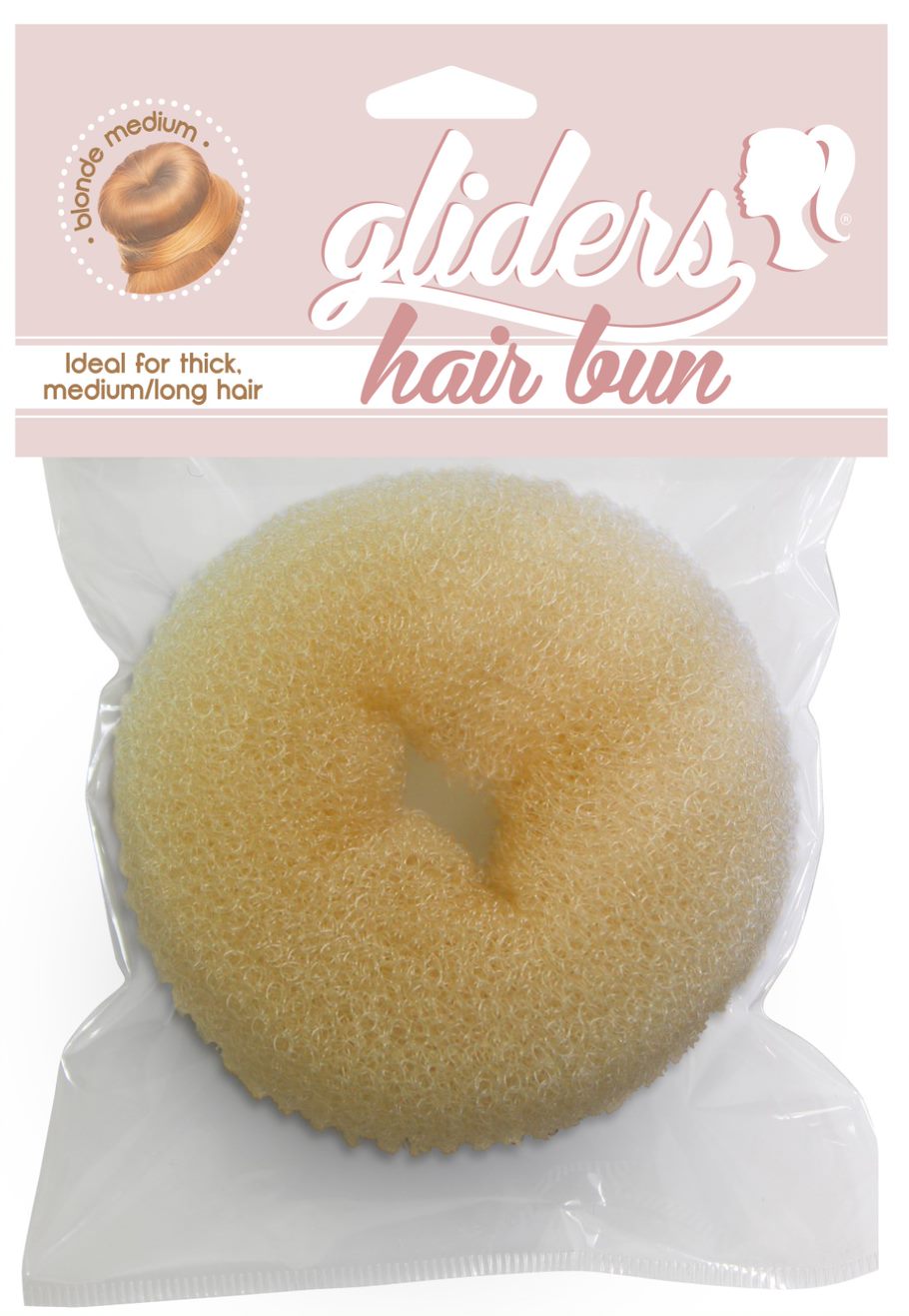 Gliders Hair Buns 1pc Medium Blonde
